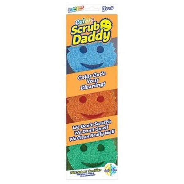Scrub Daddy Scrub 3PK Colors Sponge SDC3CTX12